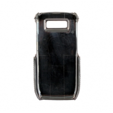 Premium Leder Clip-on Beschermtasje met Riem Clip Zwart voor Nokia E71