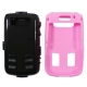 Hard Case Combo Design Pink/Zwart voor BlackBerry 9700 Bold