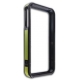 Plastic Bumper Frame Duo Design Zwart/Lime voor iPhone 4/ 4S