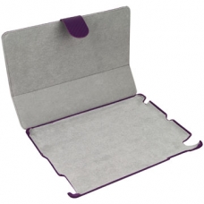 Leder Beschermtas Flip Carbon Design Paars voor Apple iPad2/ iPad3/ iPad4