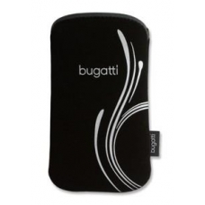 Bugatti Pouch SlimCase Zilver B Maat S Zwart