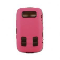 Hard Case Combo Design Fuchsia/Zwart voor BlackBerry 9700 Bold