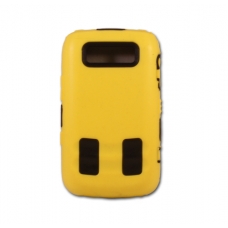 Hard Case Combo Design Geel/Zwart voor BlackBerry 9700 Bold