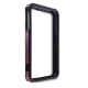 Plastic Bumper Frame Duo Design Zwart/Pink voor iPhone 4/ 4S