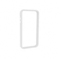 TPU Bumper Case Frame Transparant Wit voor iPhone 4/ 4S