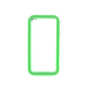 TPU Case Bumper Groen met Transparant Plastic Backcover for iPhone 4