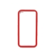 TPU Case Bumper Rood met Transparant Plastic Backcover for iPhone 4