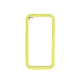 TPU Case Bumper Geel met Transparant Plastic Backcover for iPhone 4