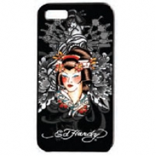 Ed Hardy Faceplate Geisha Zwart voor iPhone 4/ 4S