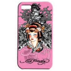 Ed Hardy Faceplate Geisha Pink voor iPhone 4/ 4S