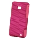 Silicon Case Duo Hard Perforated Pink voor Samsung i9100 Galaxy S II
