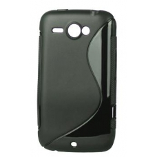 TPU Silicon Case S-Line Zwart voor HTC Chacha