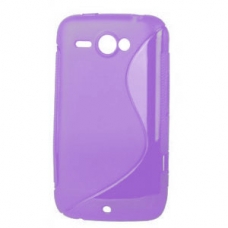 TPU Silicon Case S-Line Paars voor HTC Chacha