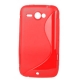 TPU Silicon Case S-Line Rood voor HTC Chacha