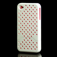 Hard Case Perforated Oranje (3-in-1) voor iPhone 4/ 4S