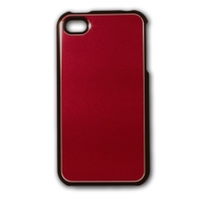 Hard Case Combo Metal Surface Rood voor iPhone 4/ 4S