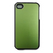 Hard Case Combo Metal Surface Groen voor iPhone 4/ 4S