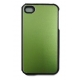 Hard Case Combo Metal Surface Groen voor iPhone 4/ 4S
