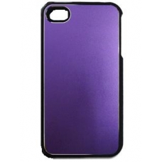 Hard Case Combo Metal Surface Paars voor iPhone 4/ 4S