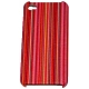 Hard Case Stripes Colorful Rood voor Apple iPhone 4