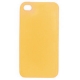 Silicon Case Xtremethin Mat Geel (0.2mm) voor iPhone 4