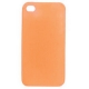 Silicon Case Xtremethin Mat Oranje (0.2mm) voor iPhone 4
