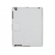 Leder Beschermtas Flip Carbon Design Wit voor Apple iPad 2/ 3/ 4