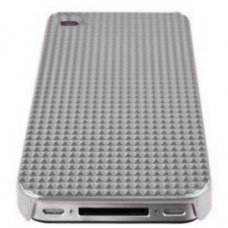 Hard Case Electro Chroom Cube Zilver voor Apple iPhone 4