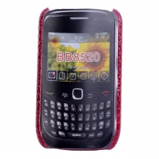 Hard Case Krokodil Leder Rood voor BlackBerry 8520 Curve