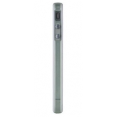 TPU Silicon Bumper Transparant/Wit met Metalen Knoppen voor iPhone 4