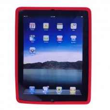 Silicon Case Cirkels Design Rood voor Apple iPad2/ iPad3