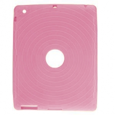Silicon Case Cirkels Design Pink voor Apple iPad2/ iPad3