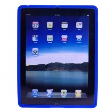 Silicon Case Cirkels Design Blauw voor Apple iPad2/ iPad3