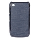 Hard Case Horizontale Electro Strepen Grijs/Zwart voor BlackBerry 8520/ 8530