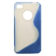 Kristal Hoesje TPU Combo S-Line Donker Blauw voor iPhone 4/ 4S