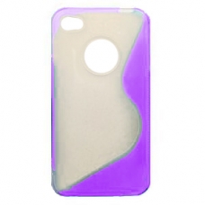 Kristal Hoesje TPU Combo S-Line Paars voor iPhone 4/ 4S