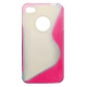 Kristal Hoesje TPU Combo S-Line Roze voor iPhone 4/ 4S