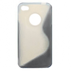 Kristal Hoesje TPU Combo S-Line Grijs voor iPhone 4/ 4S