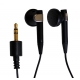 Non Original Earphone Stereo 3.5 mm jack Zwart (met 2 extra oordopjes)