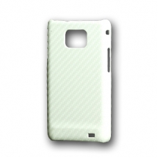 Hard Case Carbon Fiber Wit voor Samsung i9100 Galaxy S II