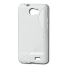 TPU Silicon Case S-Line Wit voor Samsung GT-i9103 Galaxy R