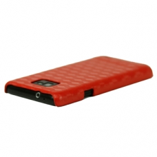 Hard Case Kubus 3D Design Rood voor Samsung GT-i9100 Galaxy S II