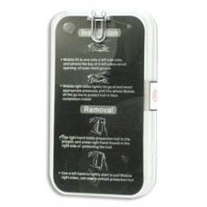 TPU Silicon Bumper Electro Design Zilver voor iPhone 4/ 4S