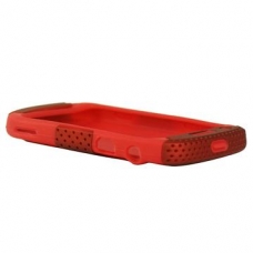 Silicon Case Duo Hard Perforated Rood voor BlackBerry 9900/ 9930