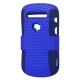 Silicon Case Duo Hard Perforated Blauw voor BlackBerry 9900/ 9930