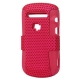 Silicon Case Duo Hard Perforated Roze voor BlackBerry 9900/ 9930