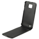 Leder Beschermtasje Flip Elegant Zwart voor Samsung i9100 Galaxy S II