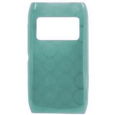 TPU Silicon Case Cirkel Design Licht Blauw voor Nokia N8