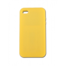 Silicon Case Mat Geel voor iPhone 4/ 4S