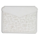 Lederen Envelop Sleeve met Magnetische Flip Wit voor Apple iPad1/ iPad2/ iPad3
